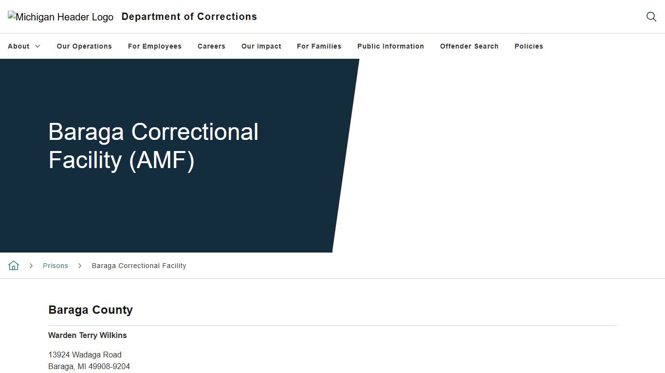 Baraga Correctional Facility (AMF)