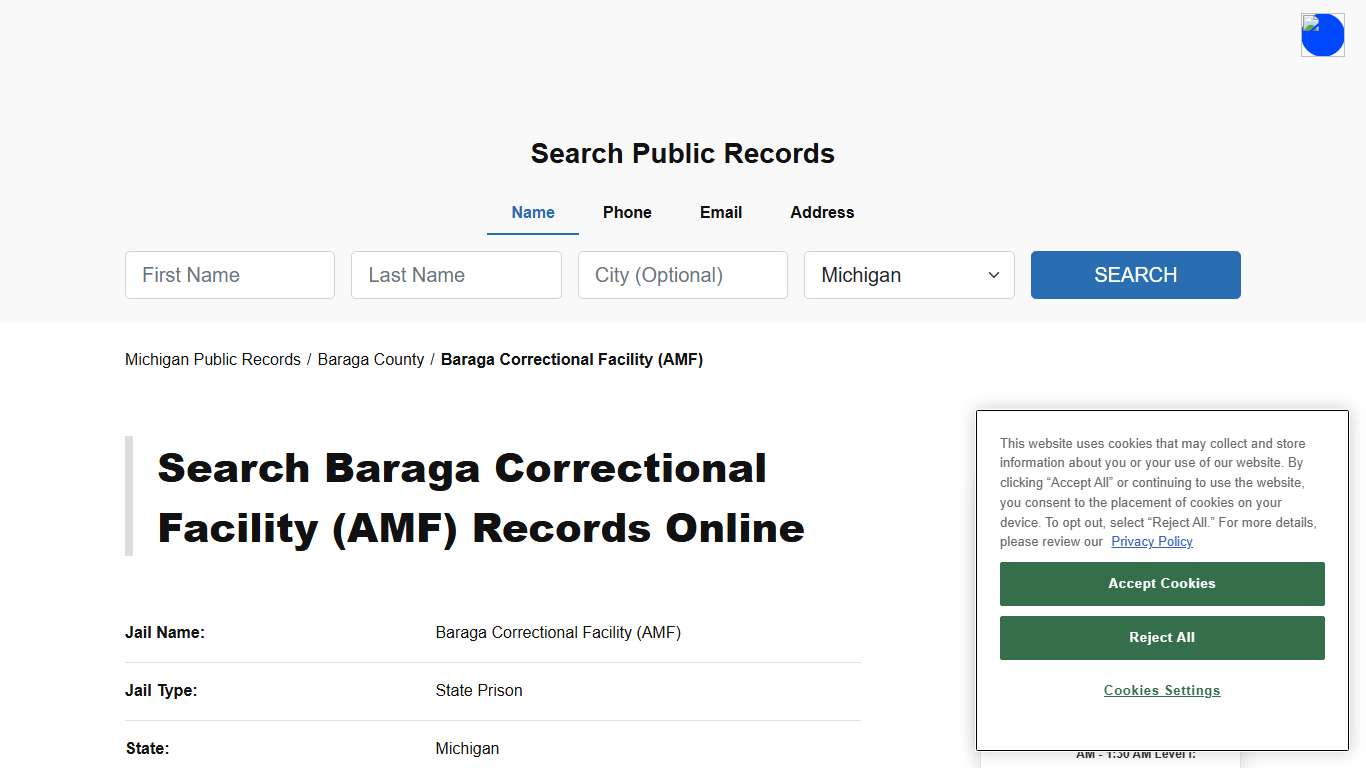 Baraga Correctional Facility (AMF) - Baraga - Michigan - TPI