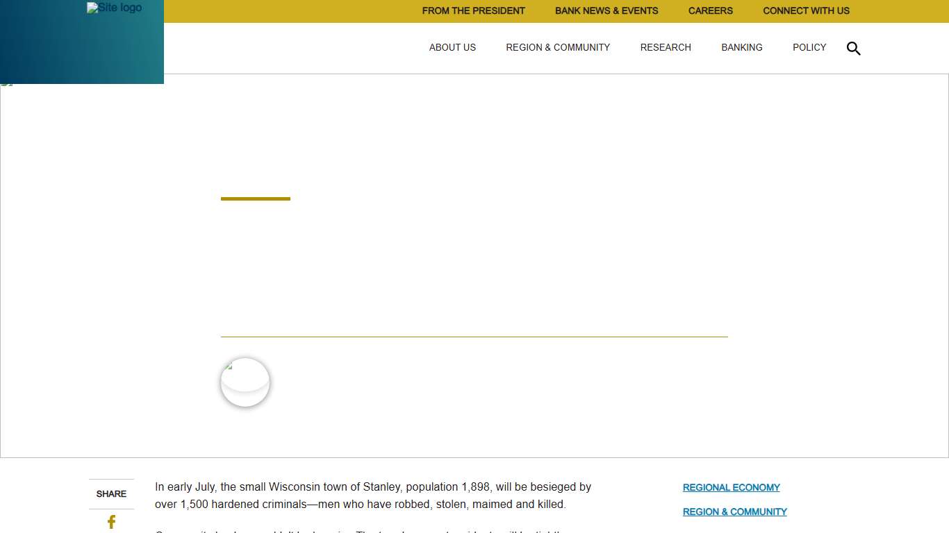 Big house on the prairie Federal Reserve Bank of Minneapolis